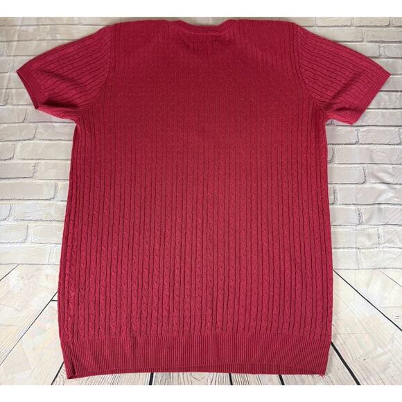 ALFRED DUNNER WOMEN'S RED SHORT PULLOVER SWEATER SMALL - Picture 6 of 6